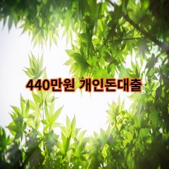 440만원개인돈대출 급전 당일 소액 일수 월변