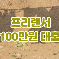 프리랜서 월변100만원대출 소액100만원대출 개인돈100만원 비대면100만원