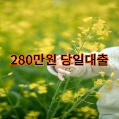 280만원대출 급전 당일 소액 일수 월변