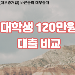 대학생 월변120만원대출 소액120만원대출 개인돈120만원 비대면120만원