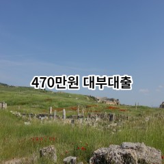 470만원 대부대출 급전 당일 소액 일수 월변