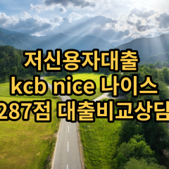 저신용자대출 kcb287점 저신용소액대출 nice287점 저신용비대면대출 나이스287점 신용대출비교상담