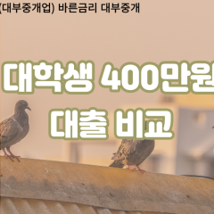 대학생 월변400만원대출 소액400만원대출 개인돈400만원 비대면400만원