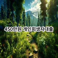 450만원 개인회생자대출 급전 당일 소액 일수 월변