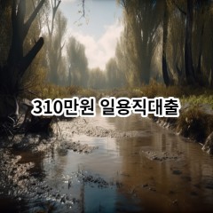 310만원 일용직대출 급전 당일 소액 일수 월변