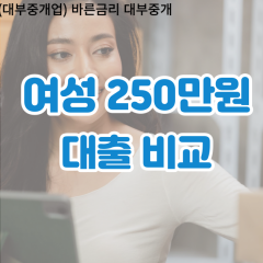 여성 월변250만원대출 소액250만원대출 개인돈250만원 비대면250만원