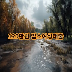 120만원 업소여성대출 급전 당일 소액 일수 월변