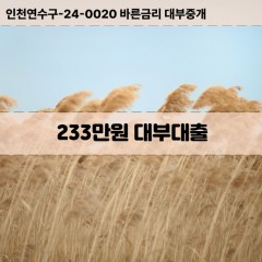 233만원대부대출 233만원비대면대출 233만원소액대부업체 233만원급전대출개인돈 233만원월변대출