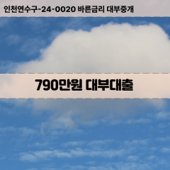 790만원대부대출 790만원비대면대출 790만원소액대부업체 790만원급전대출개인돈 790만원월변대출